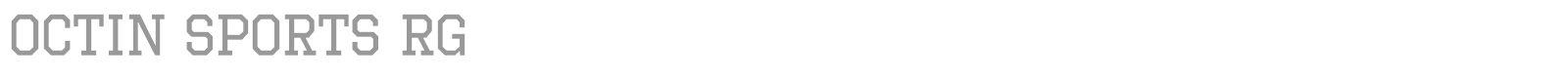 Octin Sports font preview
